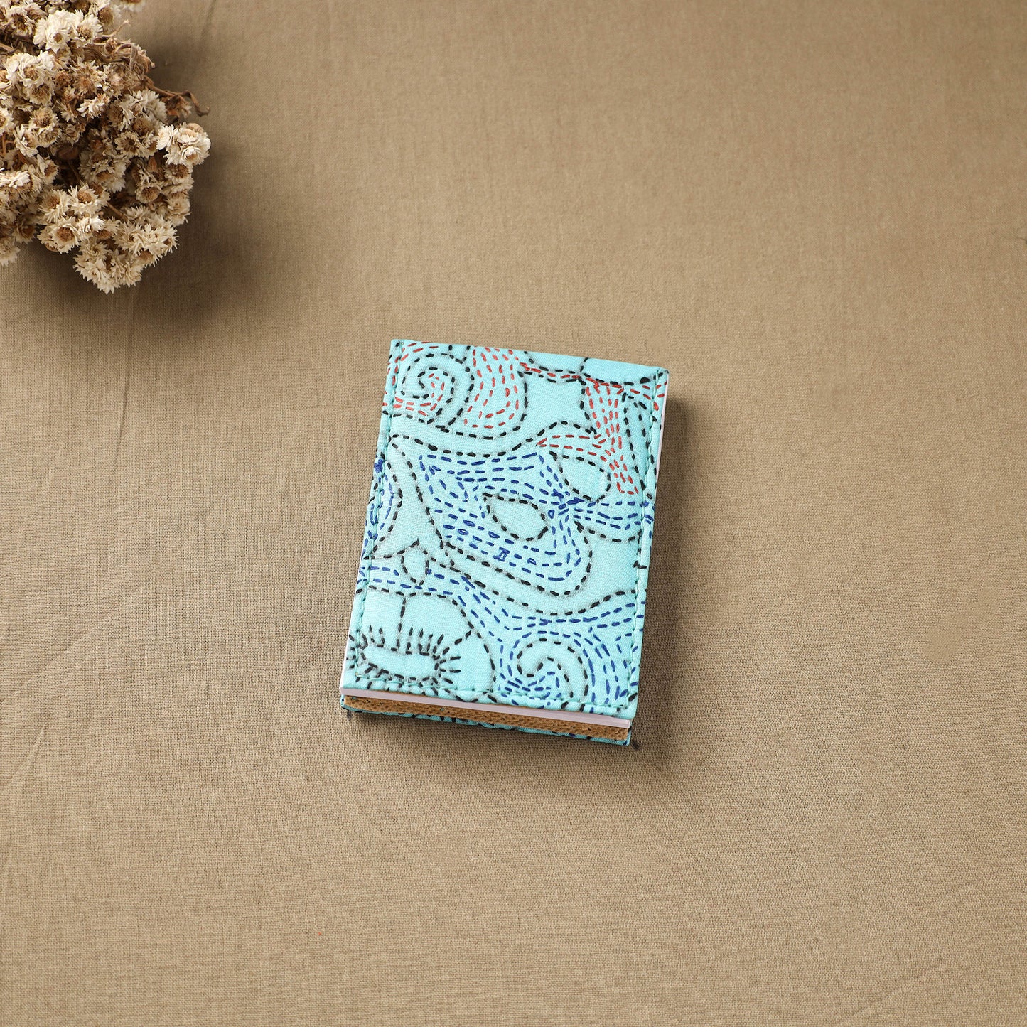Bengal Kantha Work Handcrafted Notepad (4 x 3 in) 11