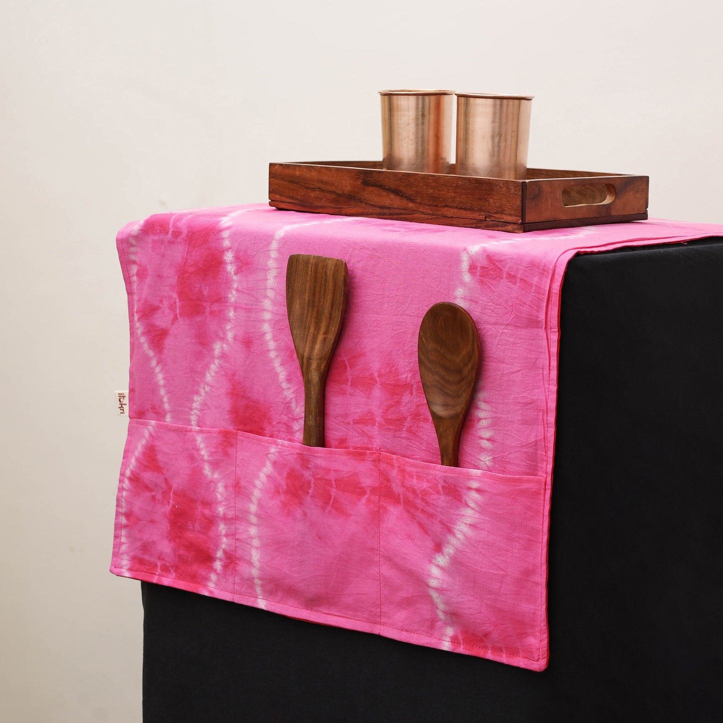 Handmade Fridge Top Cover with Multiple Pockets 14