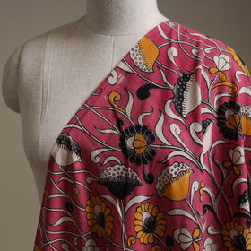 Pink - Kalamkari Printed Cotton Fabric 03