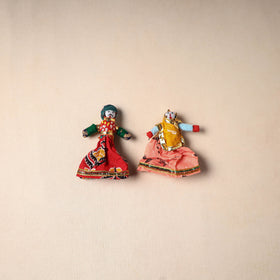 Rajasthani Puppet Couple Handmade Magnet (Set of 2) 47
