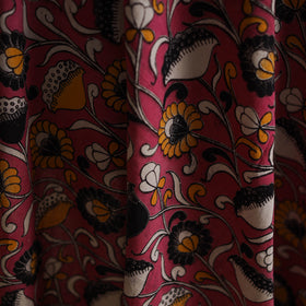 Pink - Kalamkari Printed Cotton Fabric 03