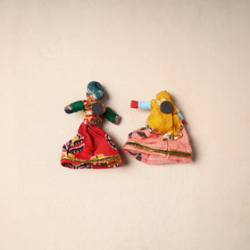 Rajasthani Puppet Couple Handmade Magnet (Set of 2) 47
