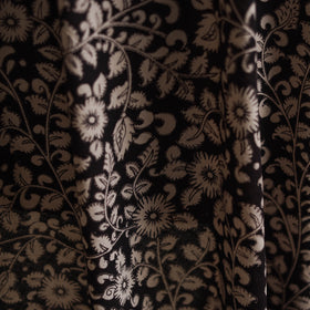 Black - Kalamkari Printed Cotton Fabric 04