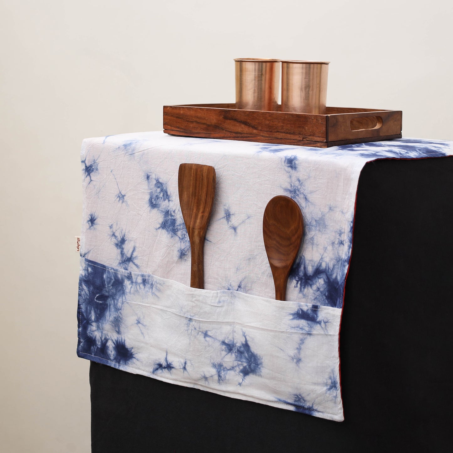 Handmade Fridge Top Cover with Multiple Pockets 16