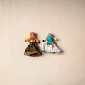 Rajasthani Puppet Couple Handmade Magnet (Set of 2) 48
