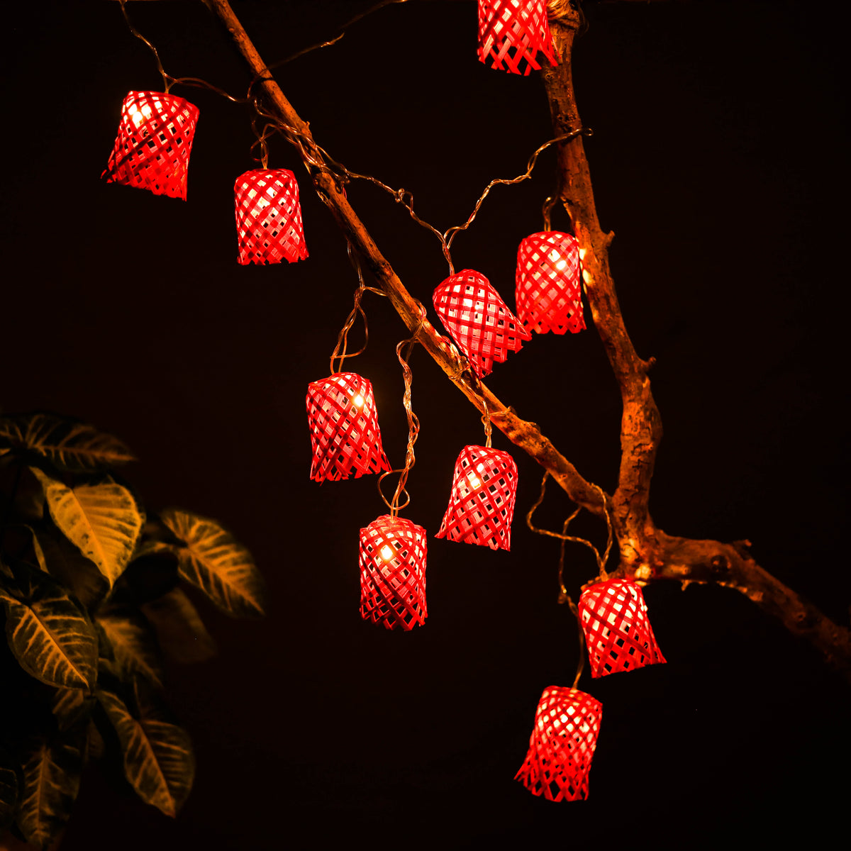 Greenkraft Vine Handcrafted Bamboo String Light (3M) 22