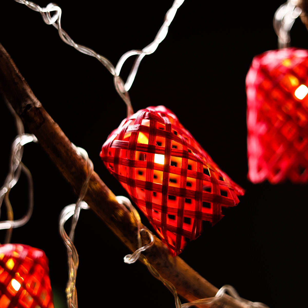 Greenkraft Vine Handcrafted Bamboo String Light (3M) 22