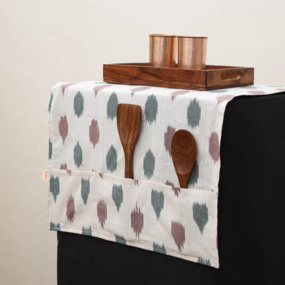 Handmade Fridge Top Cover with Multiple Pockets 19
