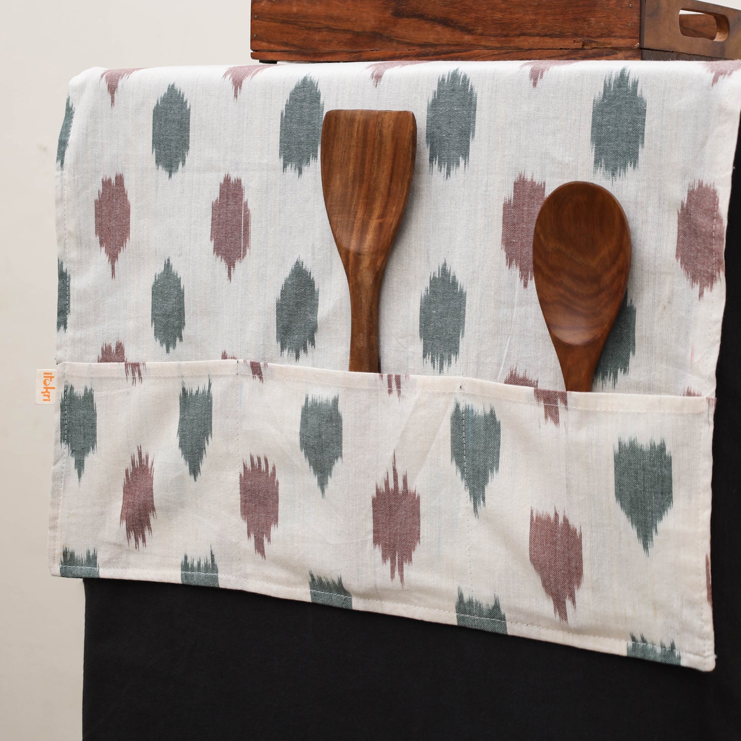 Handmade Fridge Top Cover with Multiple Pockets 19