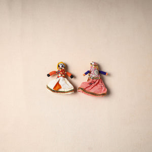 Rajasthani Puppet Couple Handmade Magnet (Set of 2) 49