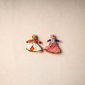 Rajasthani Puppet Couple Handmade Magnet (Set of 2) 49