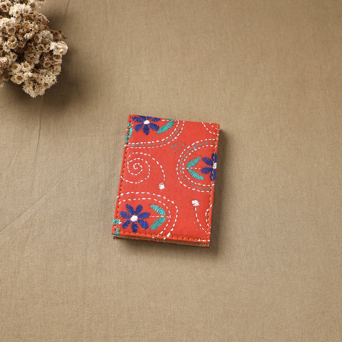 Bengal Kantha Work Handcrafted Notepad (4 x 3 in) 17