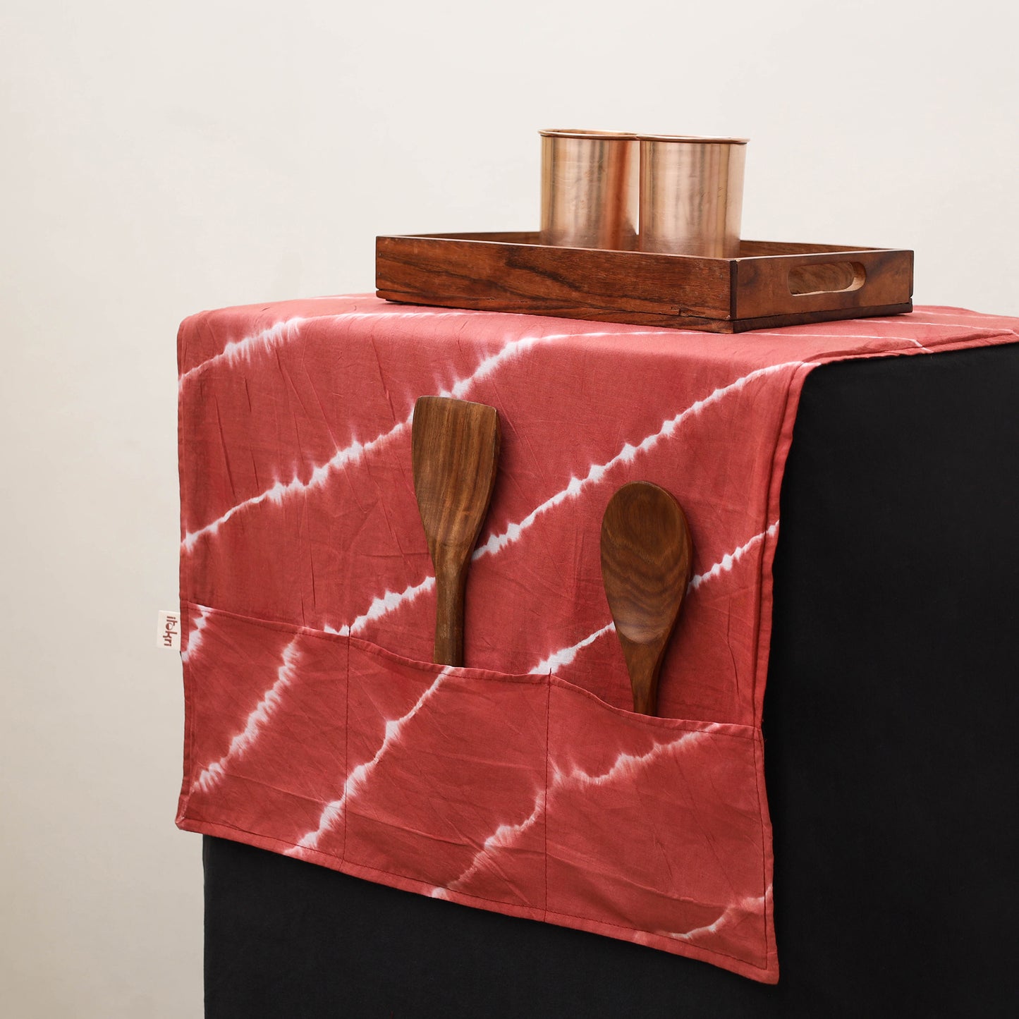 Handmade Fridge Top Cover with Multiple Pockets 18