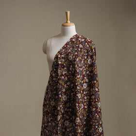 Maroon - Kalamkari Printed Cotton Fabric 07