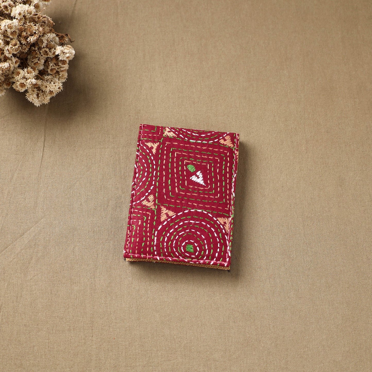 Bengal Kantha Work Handcrafted Notepad (4 x 3 in) 19