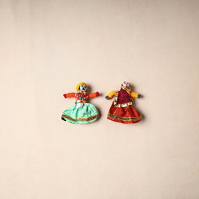 Rajasthani Puppet Couple Handmade Magnet (Set of 2) 50