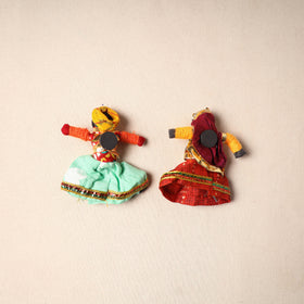 Rajasthani Puppet Couple Handmade Magnet (Set of 2) 50