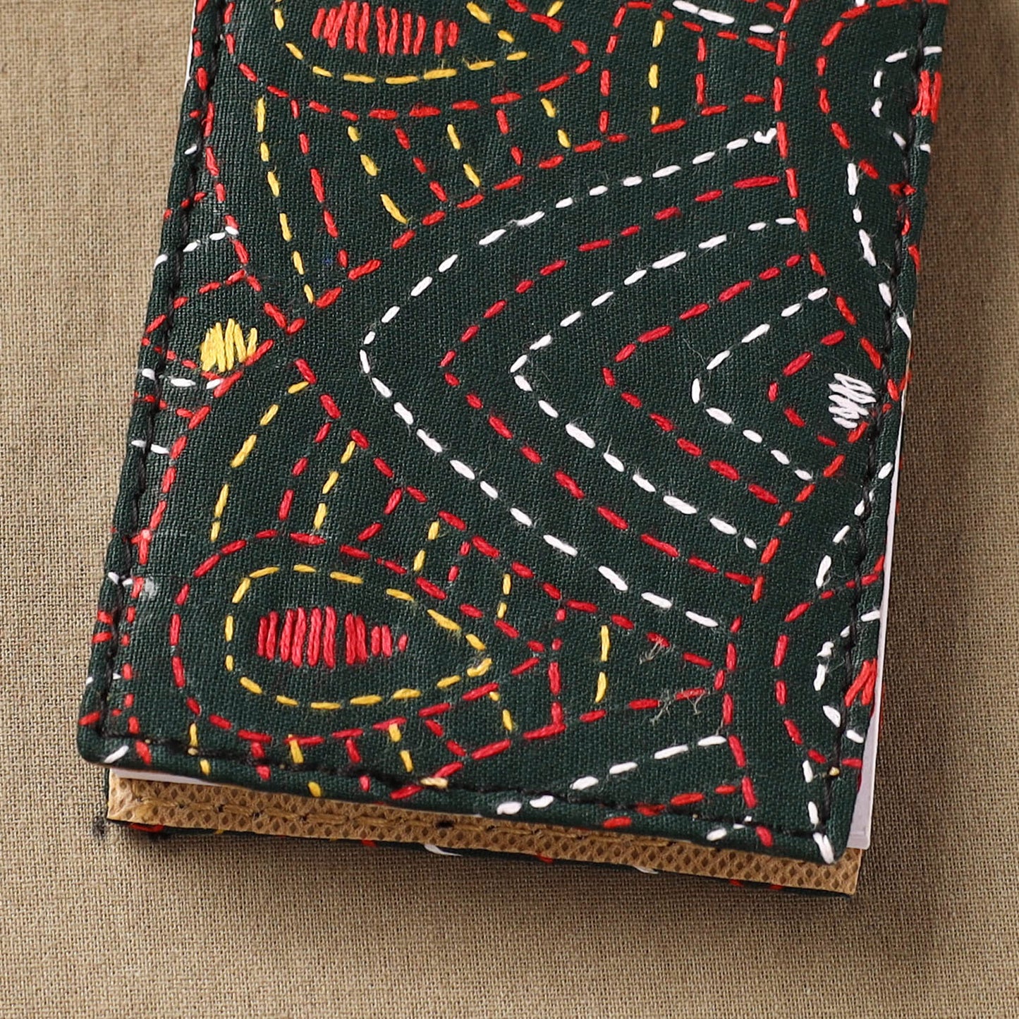 Bengal Kantha Work Handcrafted Notepad (4 x 3 in) 21