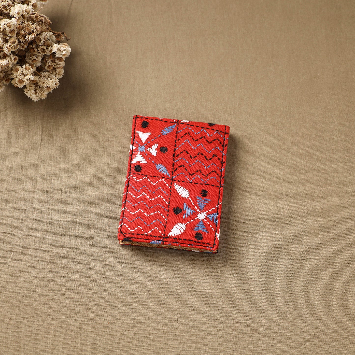 Bengal Kantha Work Handcrafted Notepad (4 x 3 in) 22