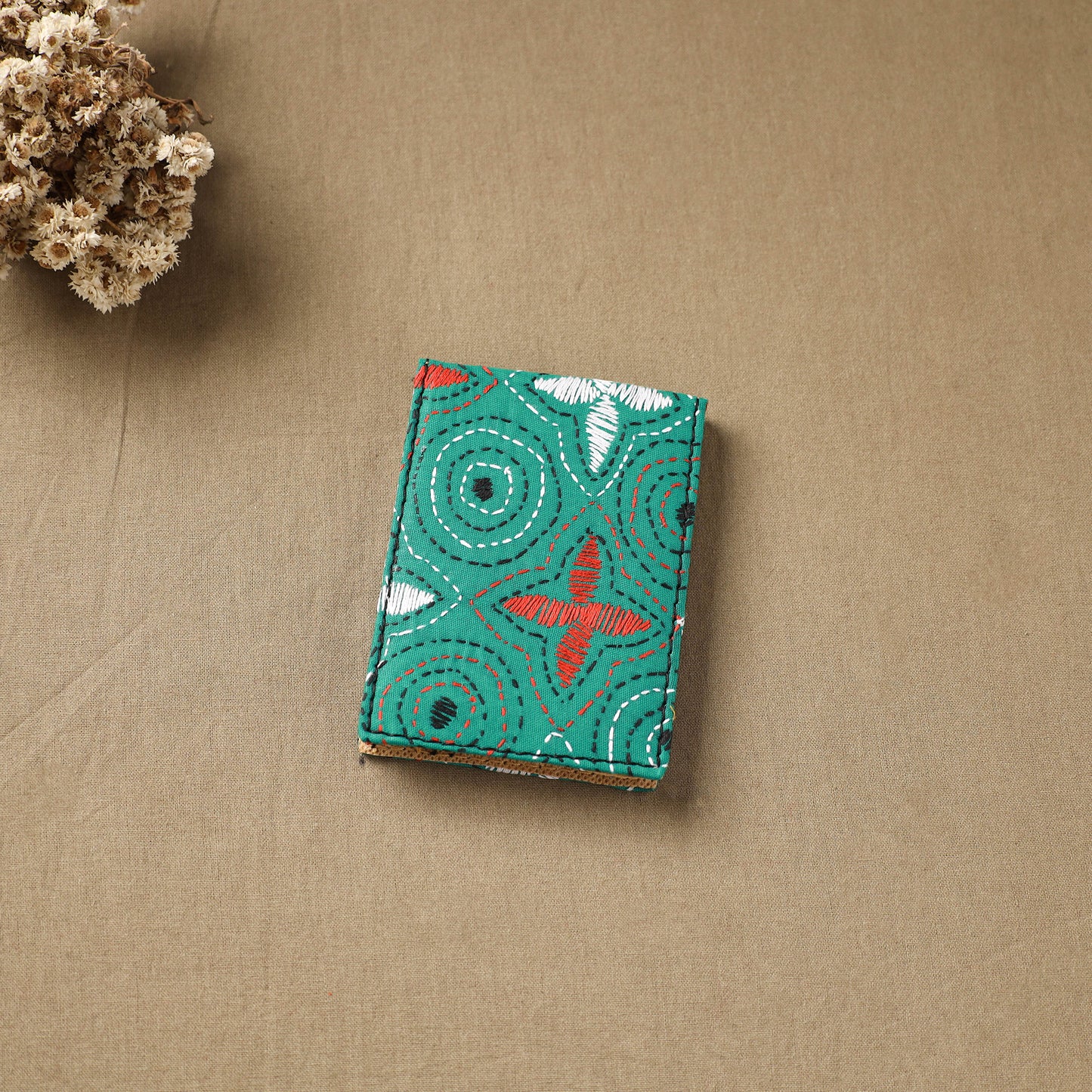 Bengal Kantha Work Handcrafted Notepad (4 x 3 in) 23