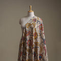 Beige - Kalamkari Printed Cotton Fabric 09