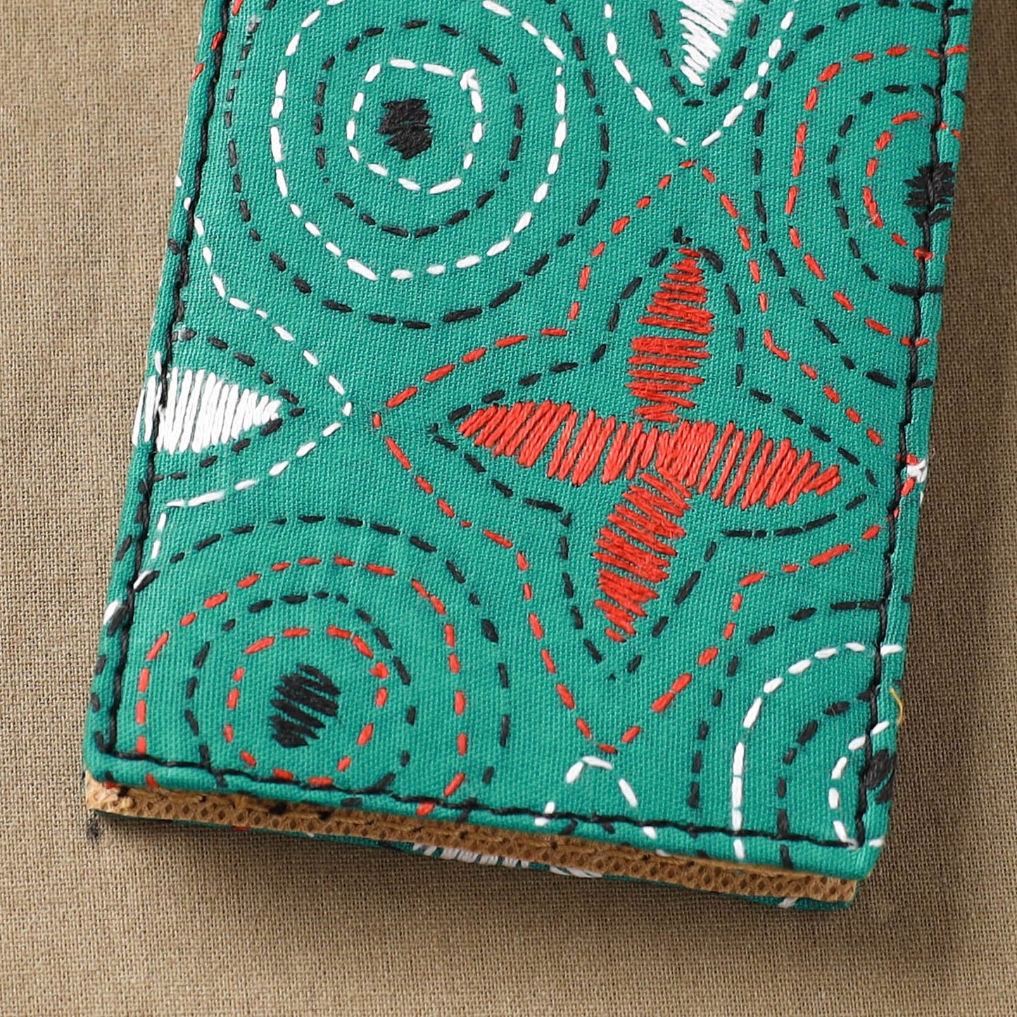 Bengal Kantha Work Handcrafted Notepad (4 x 3 in) 23
