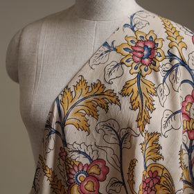 Beige - Kalamkari Printed Cotton Fabric 09