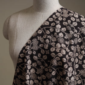Black - Kalamkari Printed Cotton Fabric 10