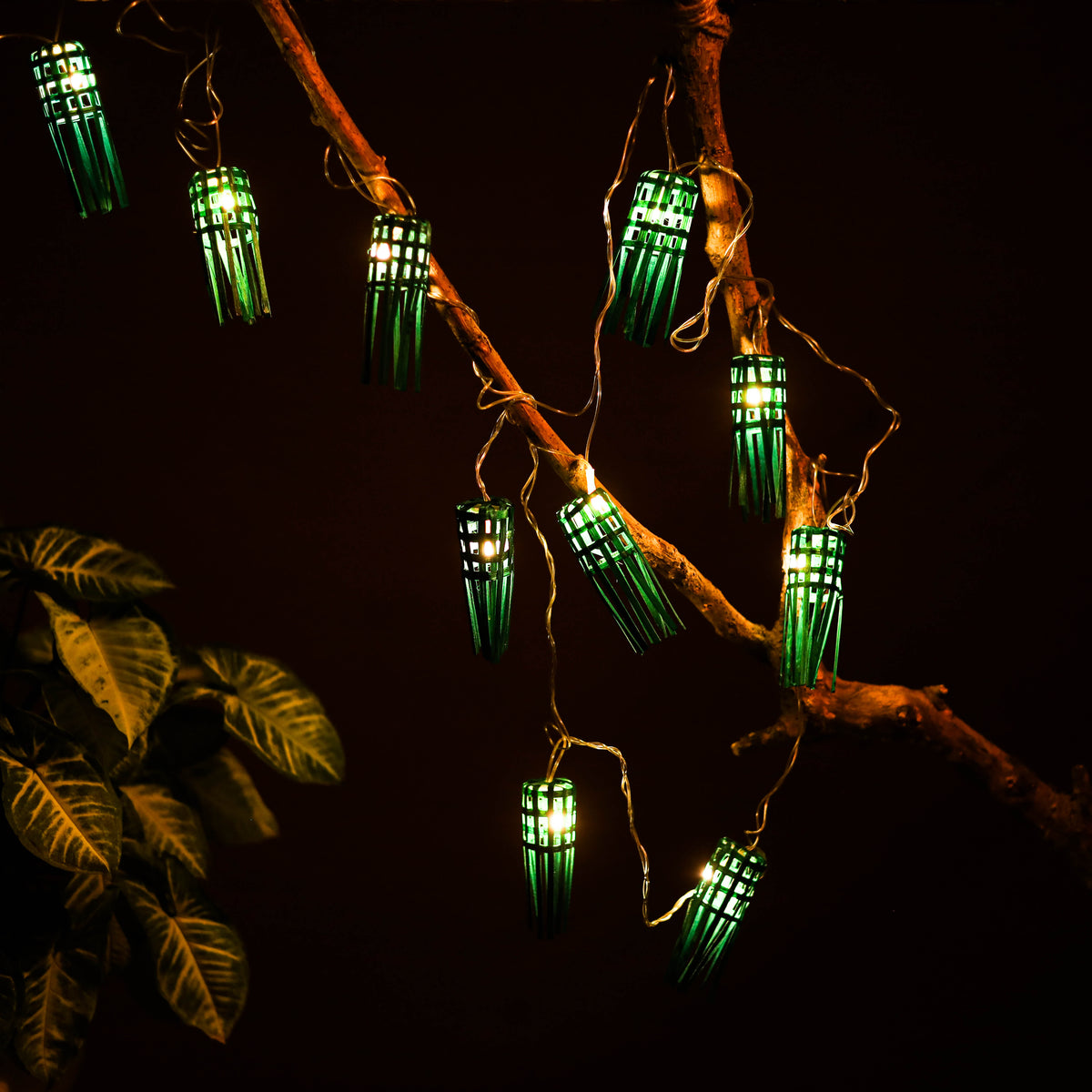 Greenkraft Frill Handcrafted Bamboo String Light (3M) 20