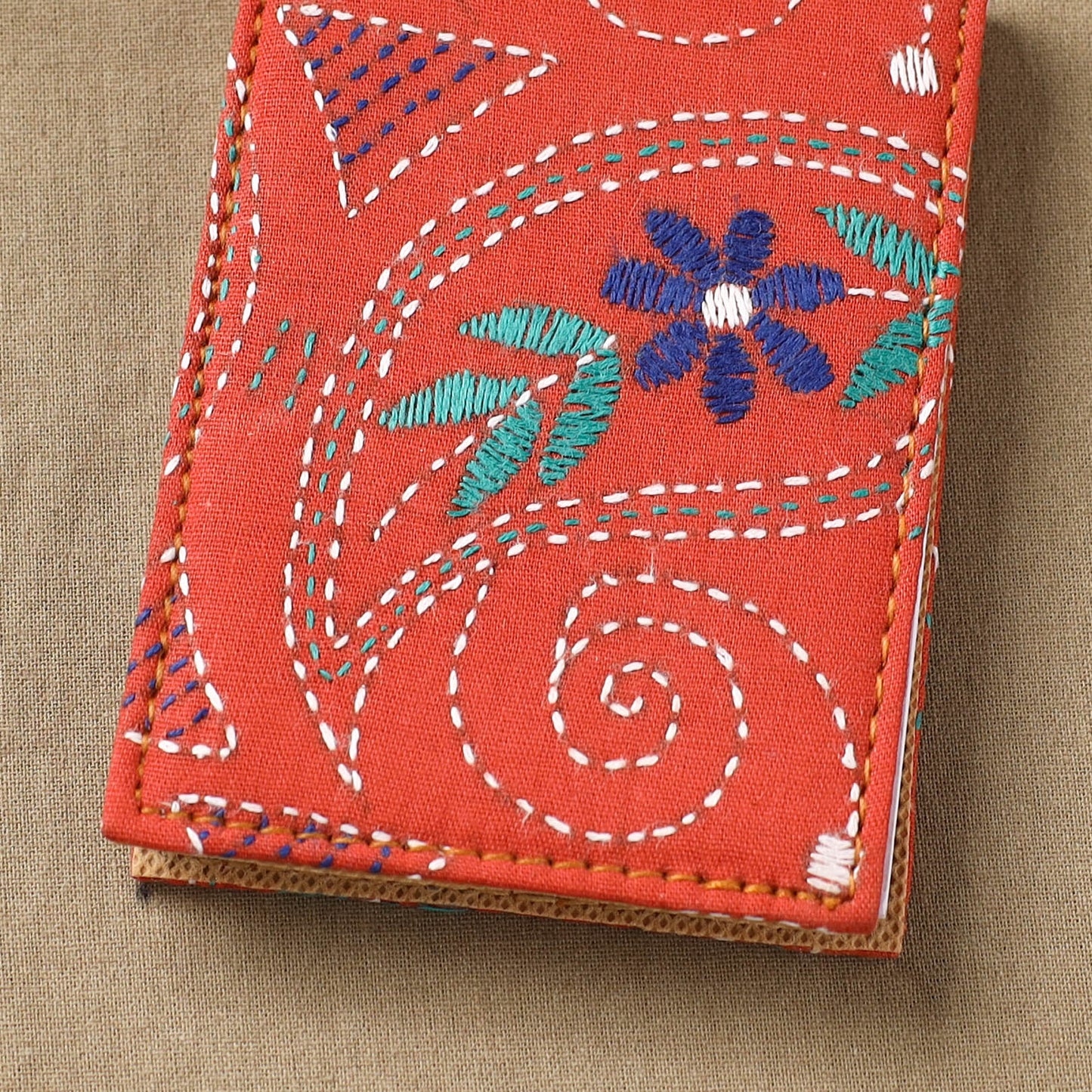 Bengal Kantha Work Handcrafted Notepad (4 x 3 in) 25