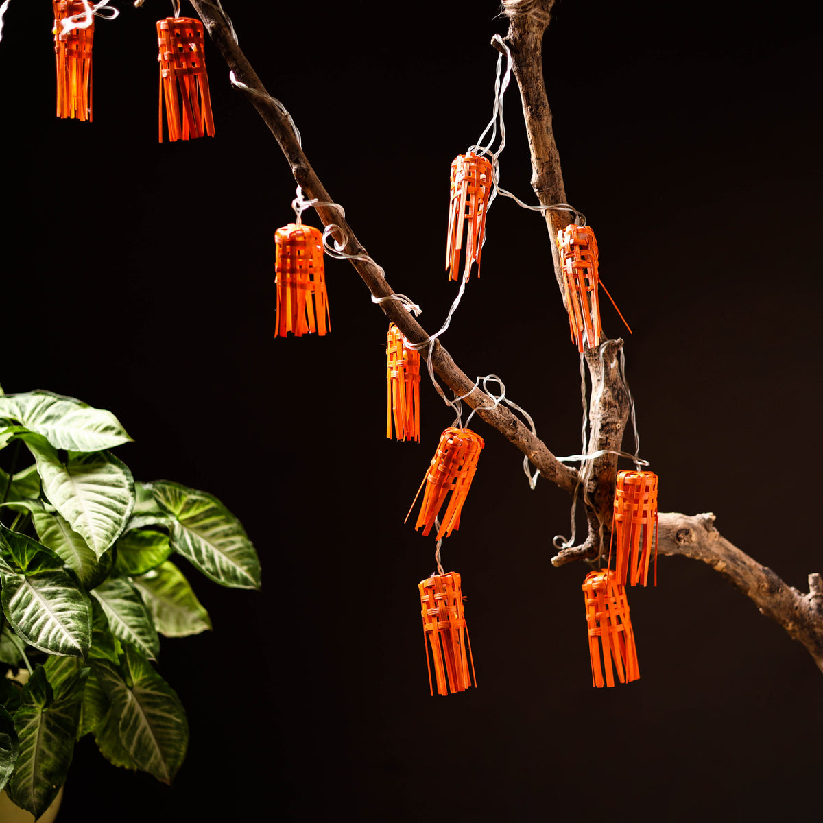Greenkraft Frill Handcrafted Bamboo String Light (3M) 21