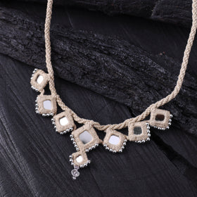 Lambani Thread & Mirror Work Necklace 04