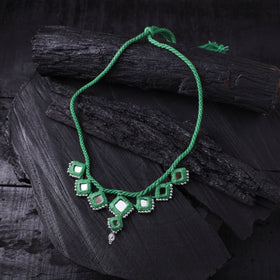 Lambani Thread & Mirror Work Necklace 05