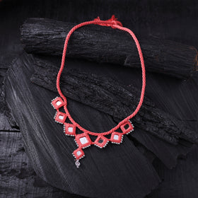 Lambani Thread & Mirror Work Necklace 07