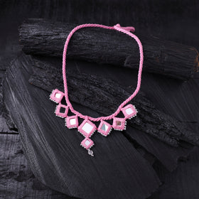 Lambani Thread & Mirror Work Necklace 08