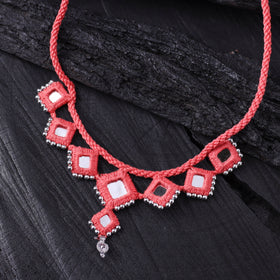 Lambani Thread & Mirror Work Necklace 07