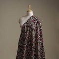 Black - Kalamkari Printed Cotton Fabric 13