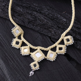 Lambani Thread & Mirror Work Necklace 09