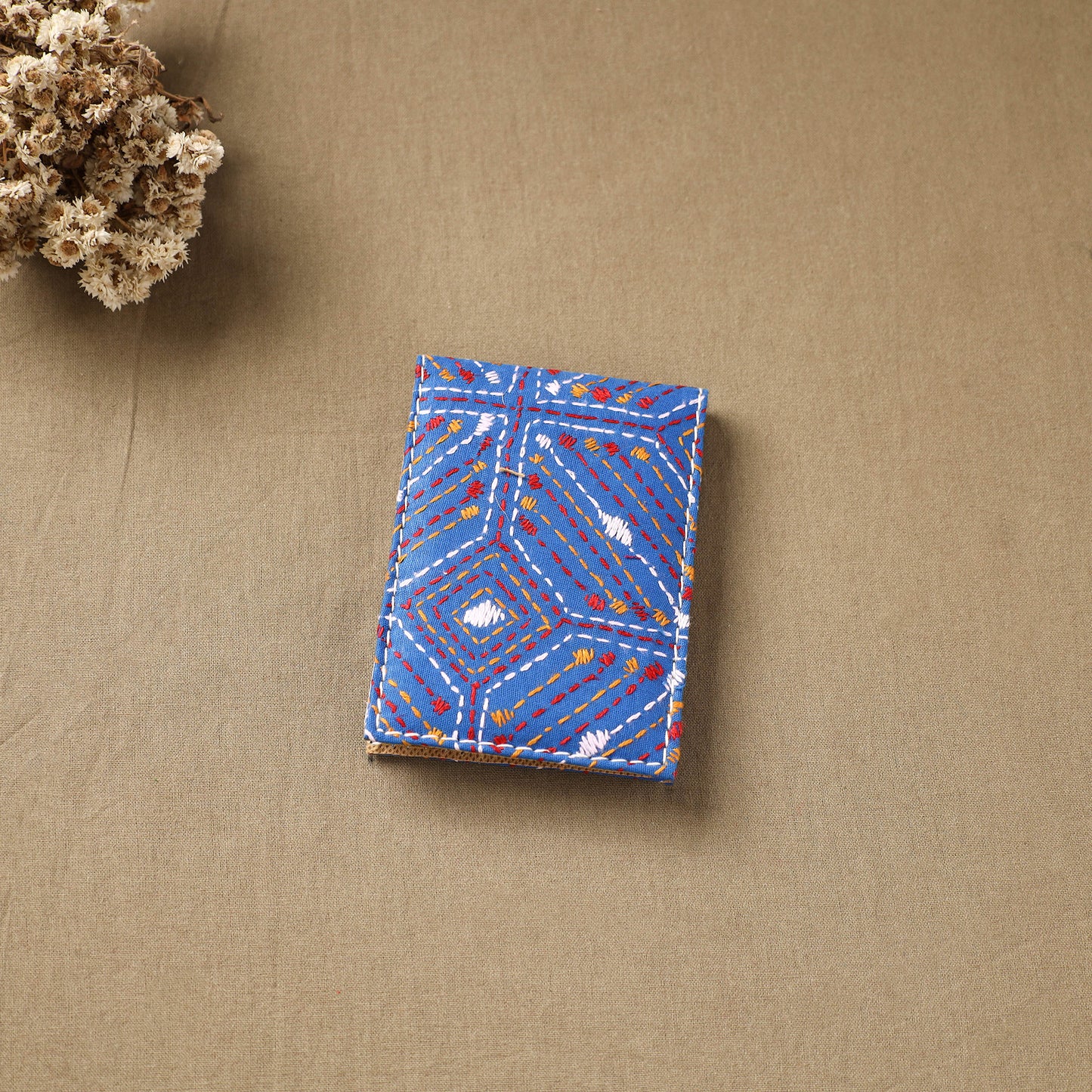 Bengal Kantha Work Handcrafted Notepad (4 x 3 in) 33