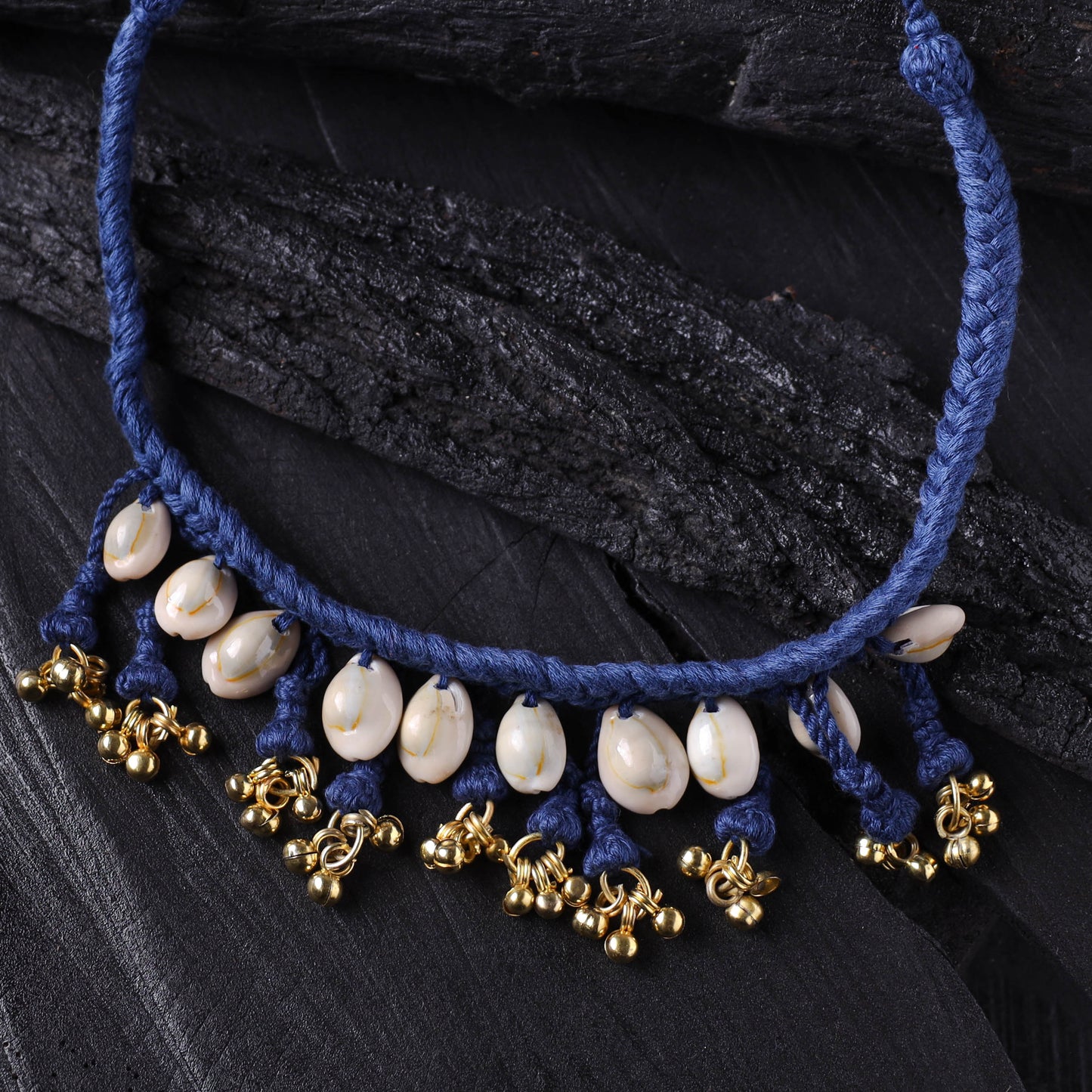 Lambani Thread & Seashell Work Necklace 11