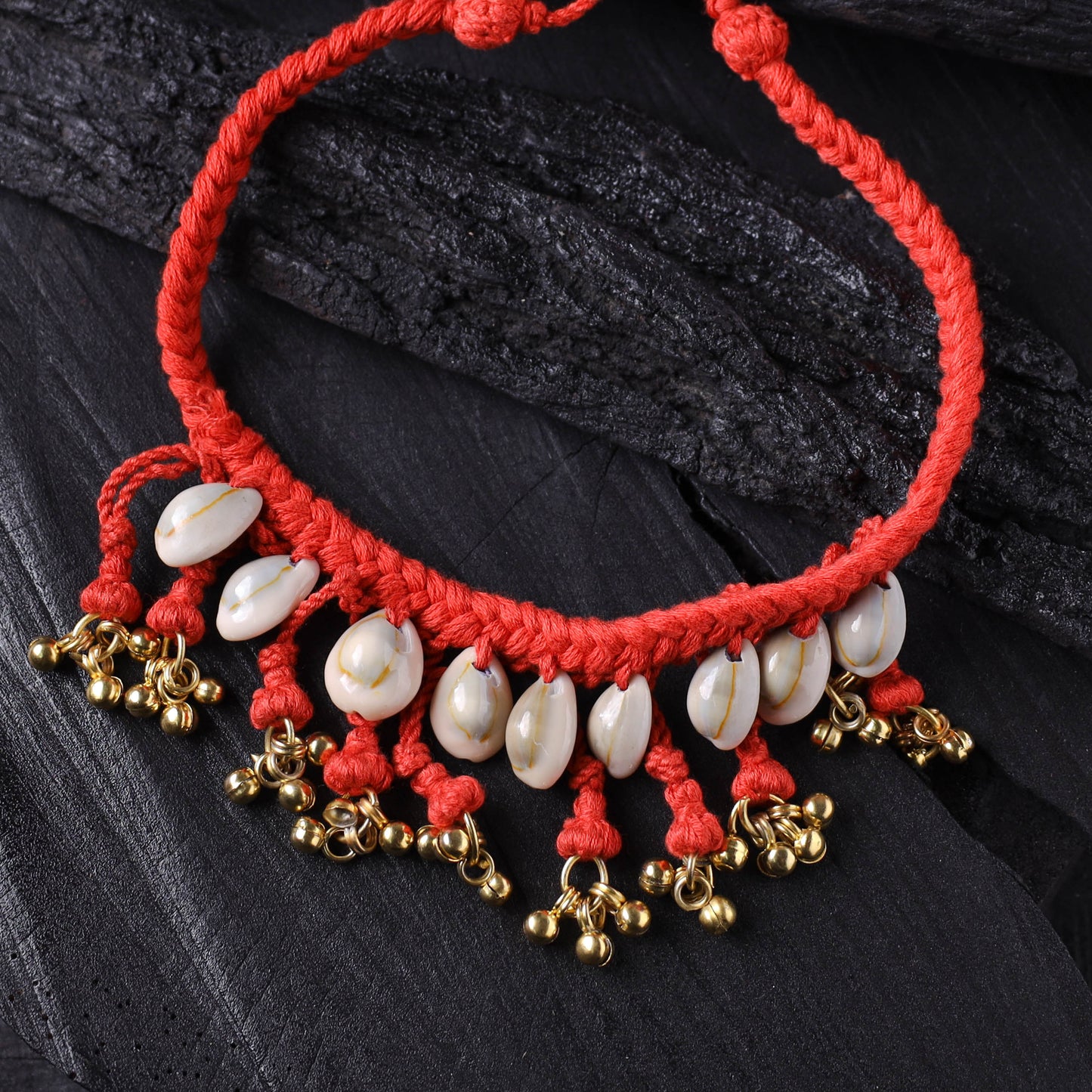 Lambani Thread & Seashell Work Necklace 12