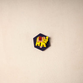 Multicolor - Handmade Fabart Wooden Magnet 59