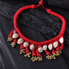 Lambani Thread & Seashell Work Necklace 13