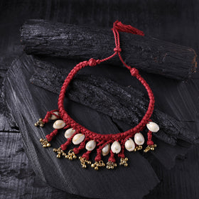 Lambani Thread & Seashell Work Necklace 14