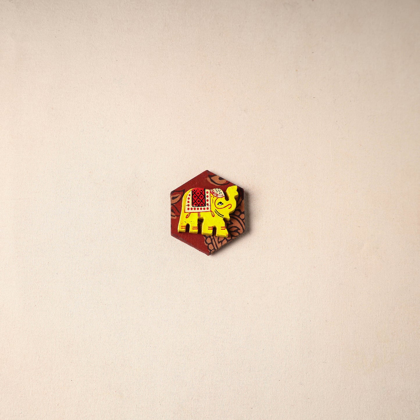 Multicolor - Handmade Fabart Wooden Magnet 60