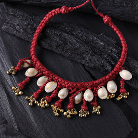 Lambani Thread & Seashell Work Necklace 14