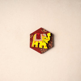 Multicolor - Handmade Fabart Wooden Magnet 60