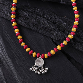 Lambani Threadwork Coin Pendant Necklace 15