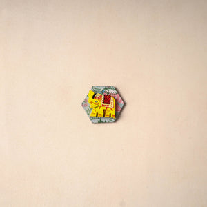 Handmade Fabart Wooden Magnet 61