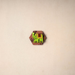 Handmade Fabart Wooden Magnet 62